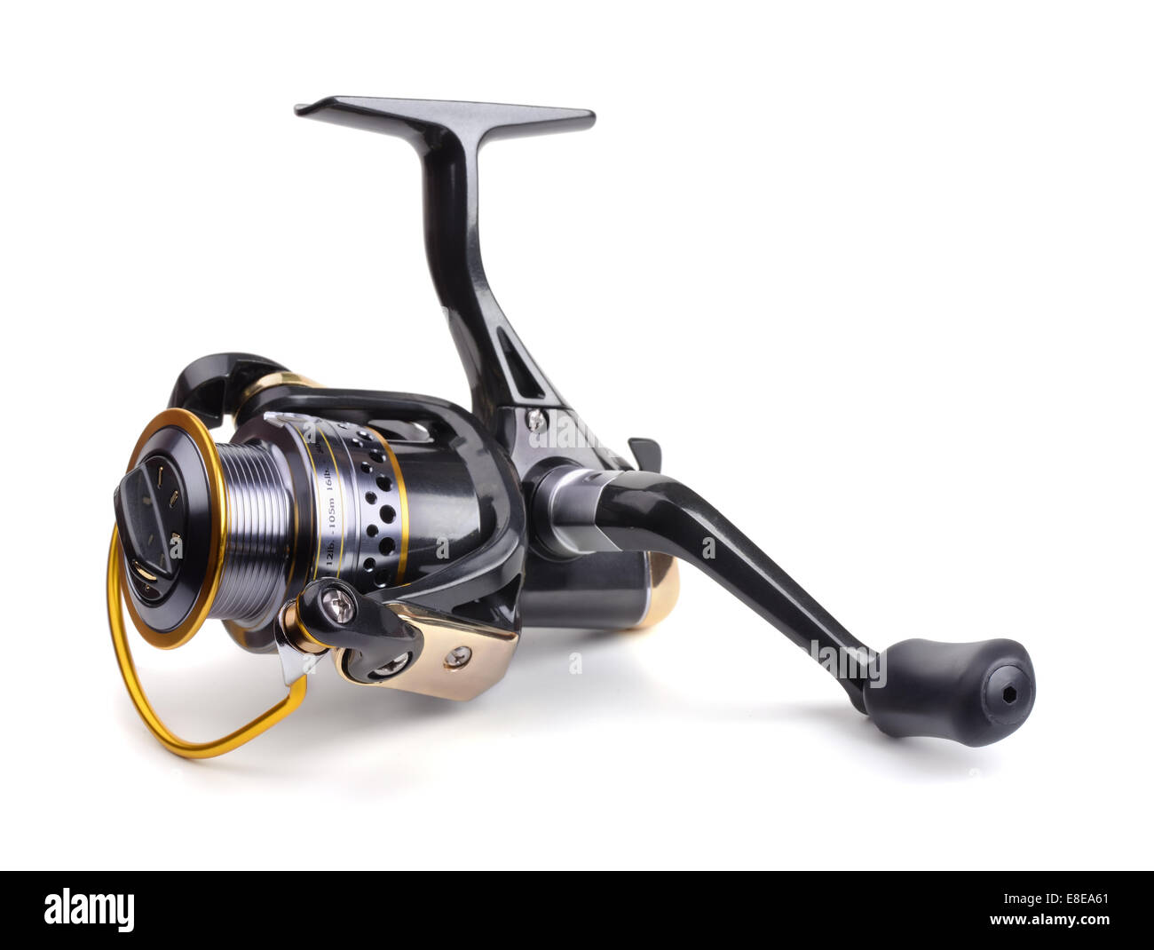 A fishing spinning reel as a whole and a second similar completely  disassembled. Concept: parts of a whole Stock Photo - Alamy