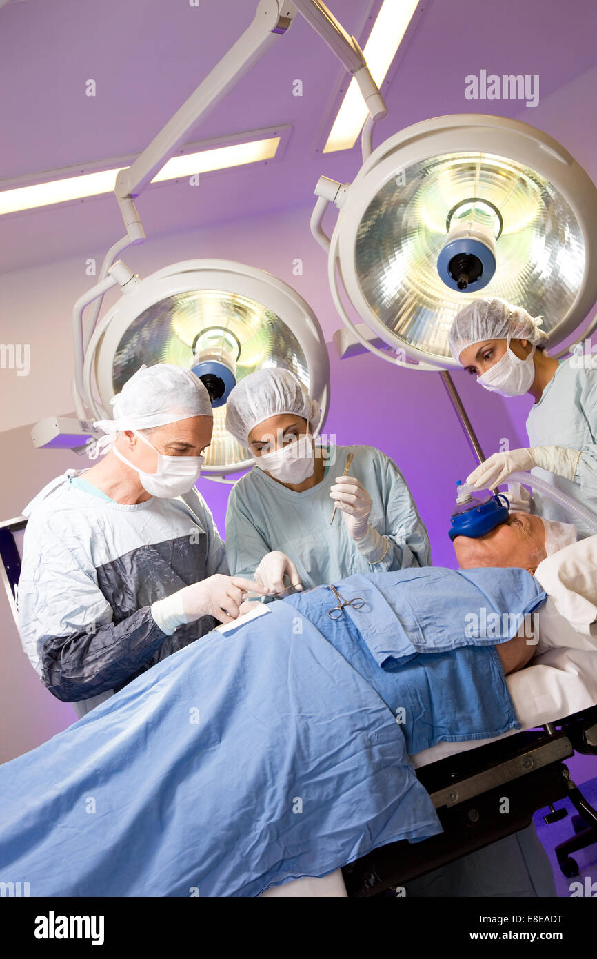 At an operation Stock Photo