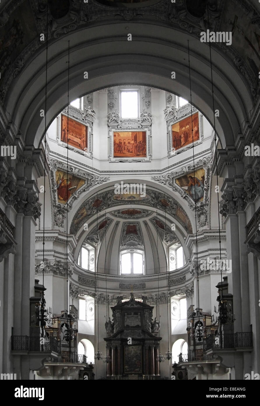 Interior of Salzburg Cathedral, Salzburg, Austria Stock Photo - Alamy