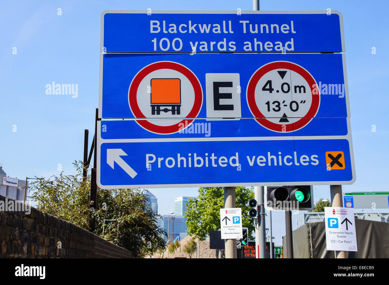 A102 Blackwall Tunnel Approach, London England United Kingdom UK Stock