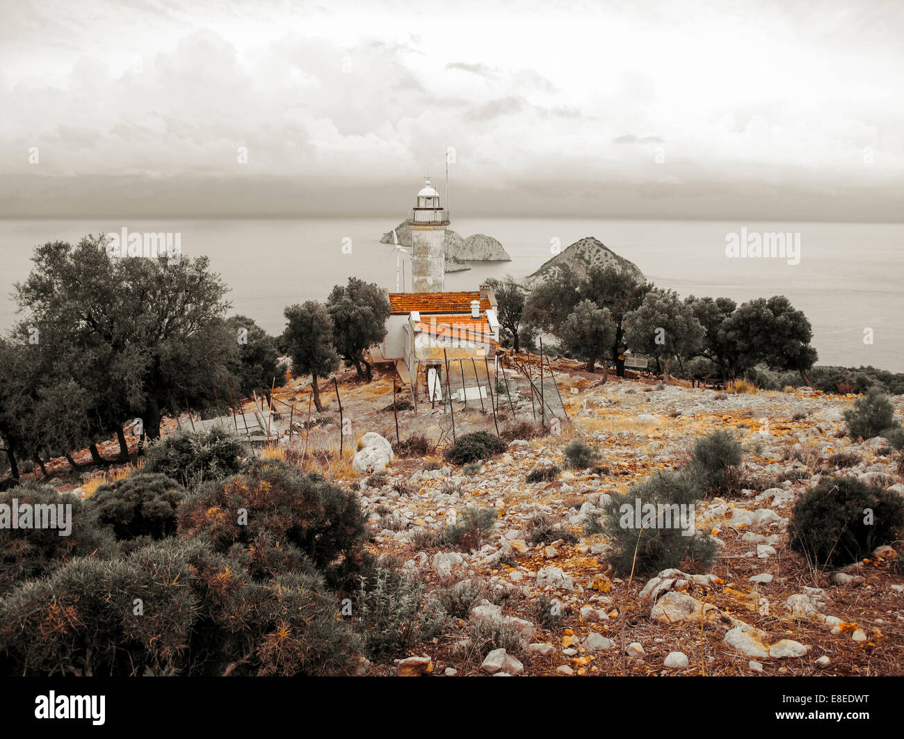 Lighthouse, Gelidonya. Stock Photo