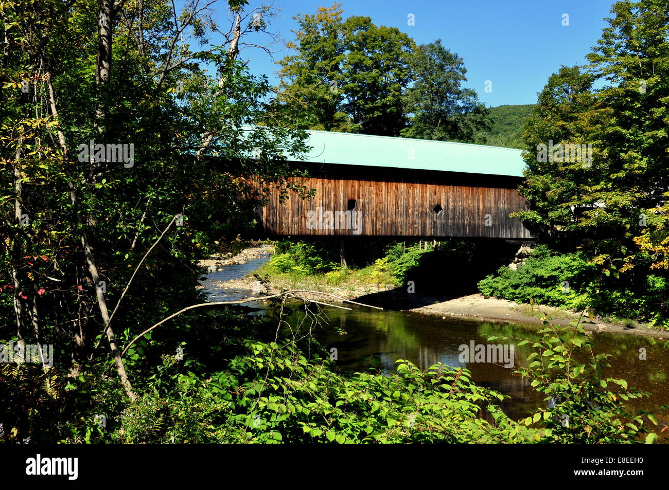 Saxton's River, Vermont 1870 Hall Bridge Road Lattice and Truss