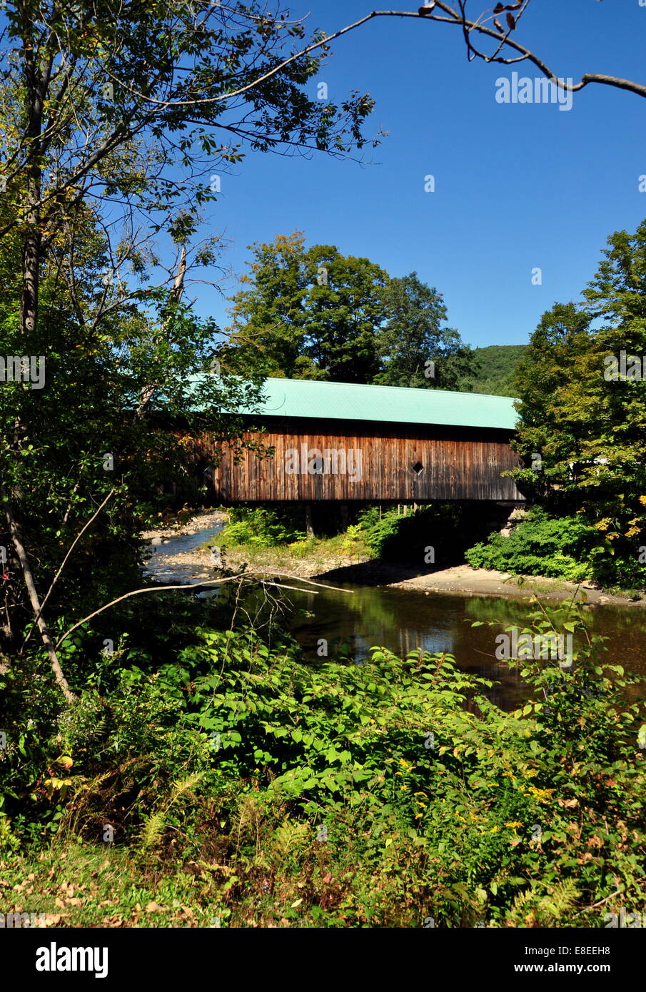 Saxton's River, Vermont 1870 Hall Bridge Road Lattice and Truss