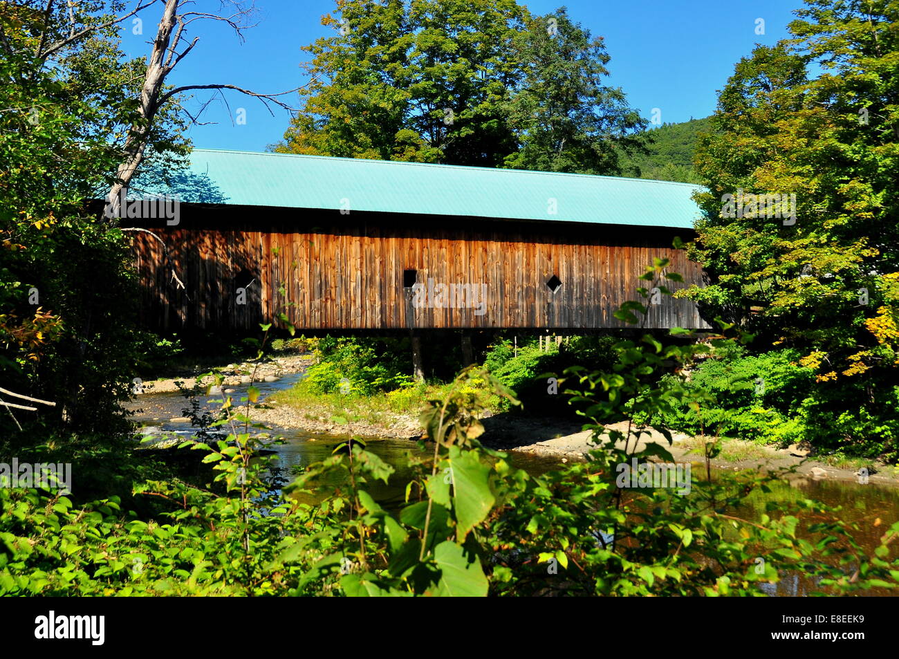 Saxton's River, Vermont 1870 Hall Bridge Road Lattice and Truss