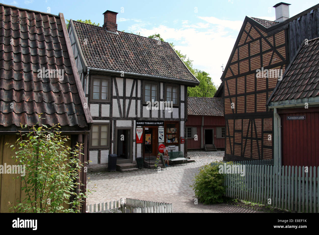 Old Wooden Buildings at the Norwegian Folk Museum in Oslo Stock Photo Alamy