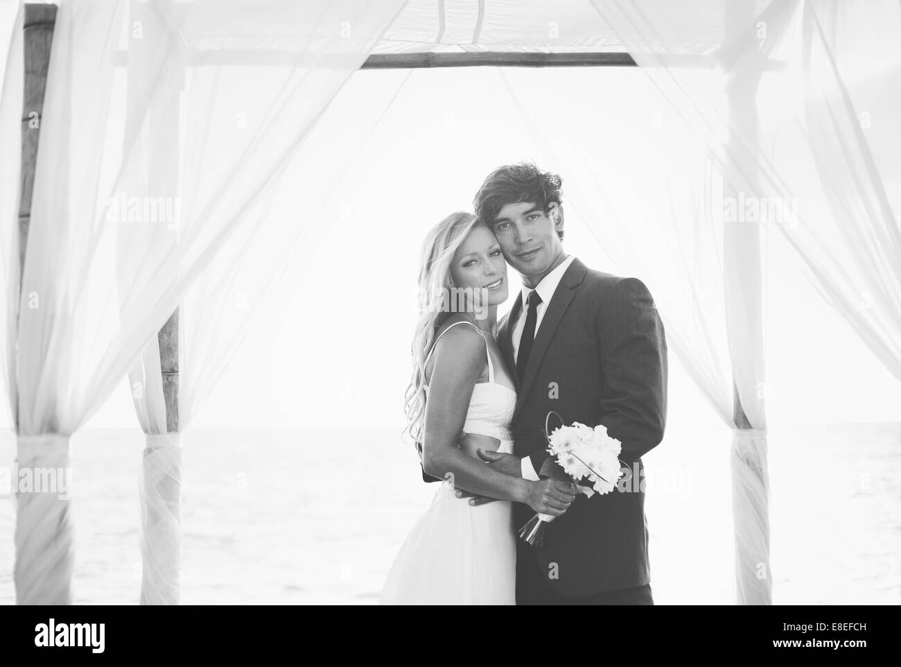 Beautiful Wedding Couple Stock Photo