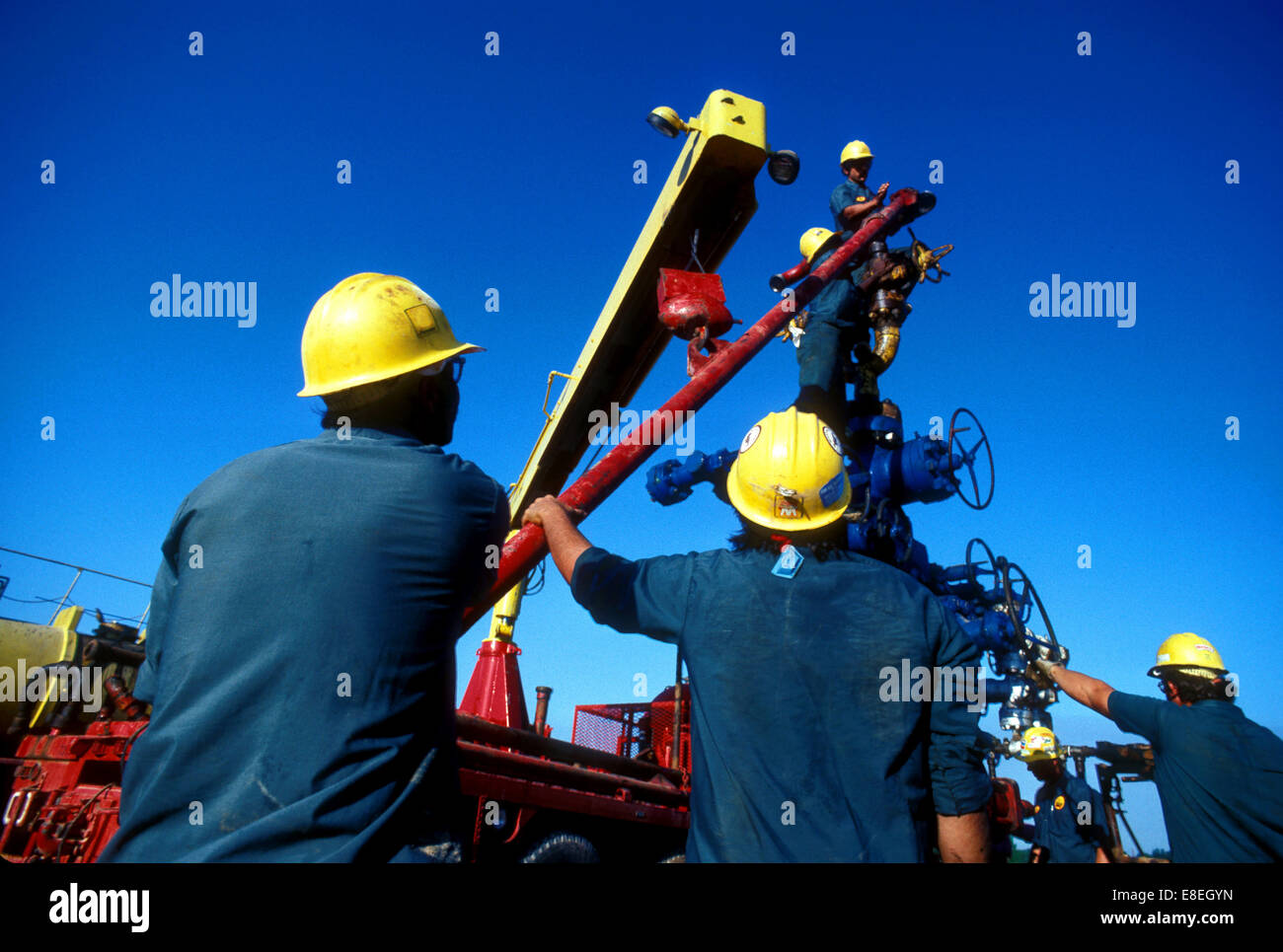 Hydraulic Fracturing Operation Stock Photo Alamy