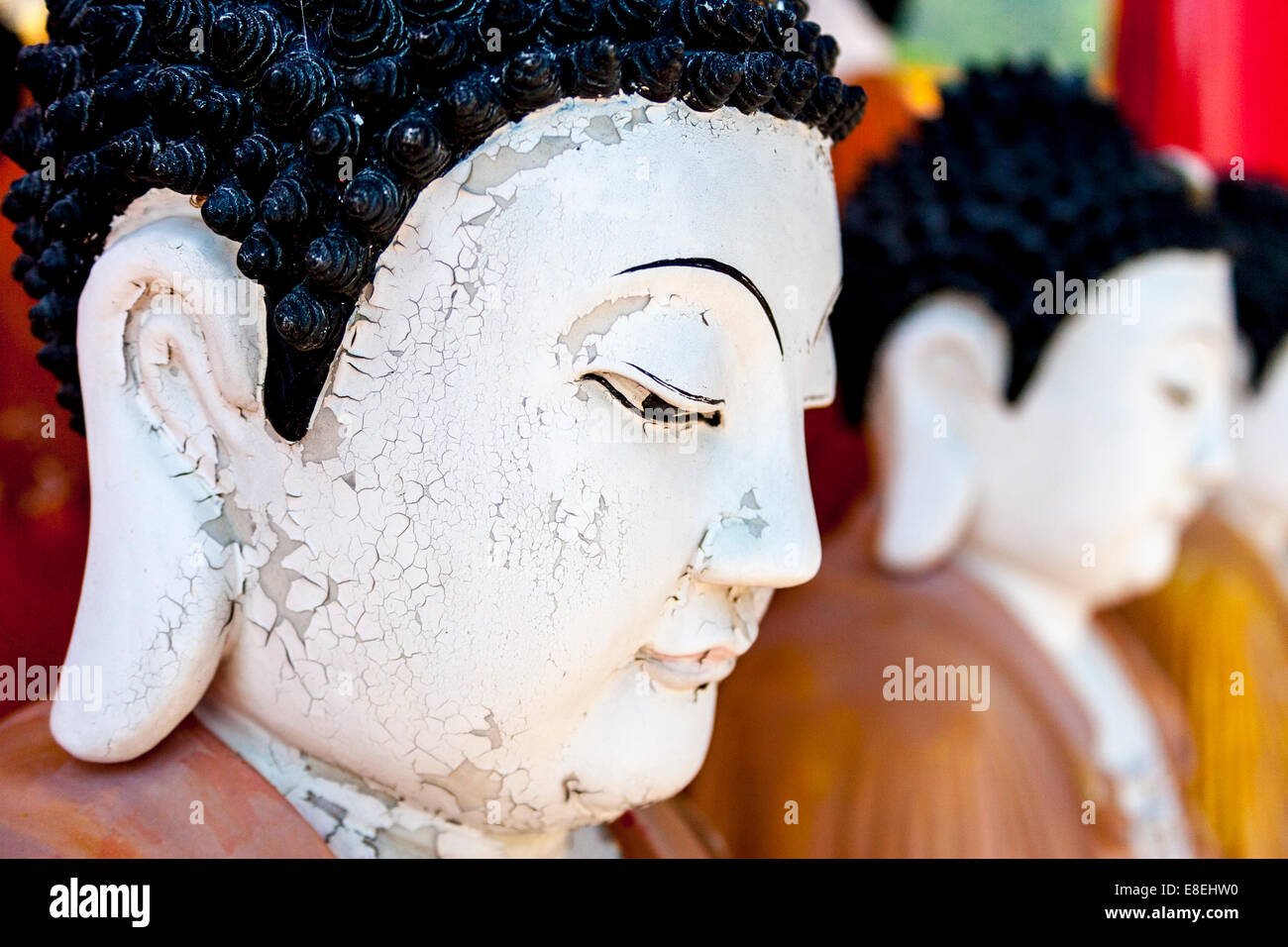 Buddhist Statues, Kek Lok Si Buddhist Temple, Penang, Malaysia Stock