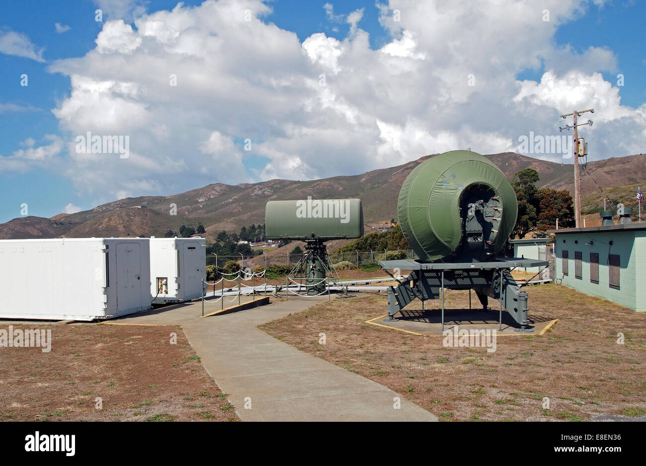 Nike Missile target acquisition radar, California, USA Stock Photo