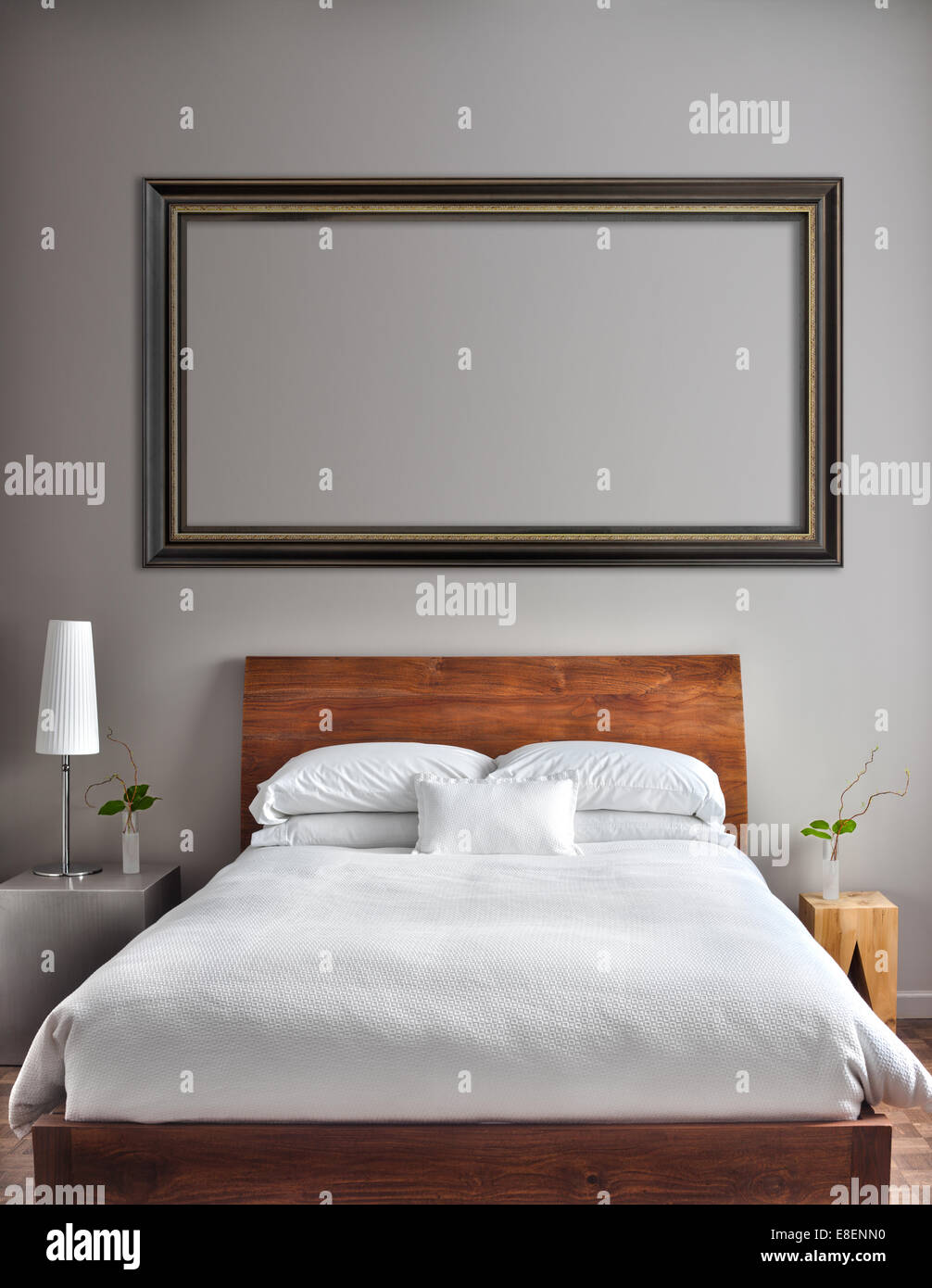 Empty bed frame mattress hires stock photography and images Alamy