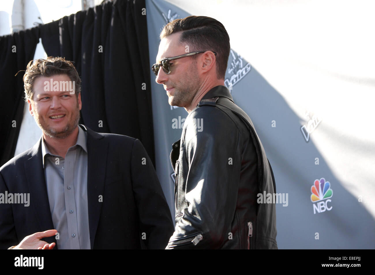 The Voice USA coaches Photocall Featuring Blake Sheldon,Adam Levine