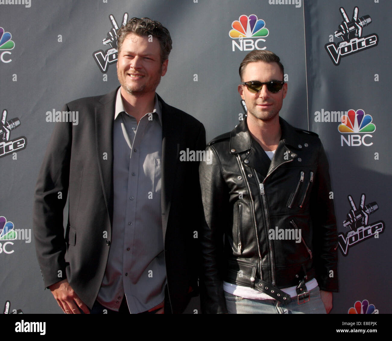 The Voice USA coaches Photocall Featuring Blake Sheldon,Adam Levine