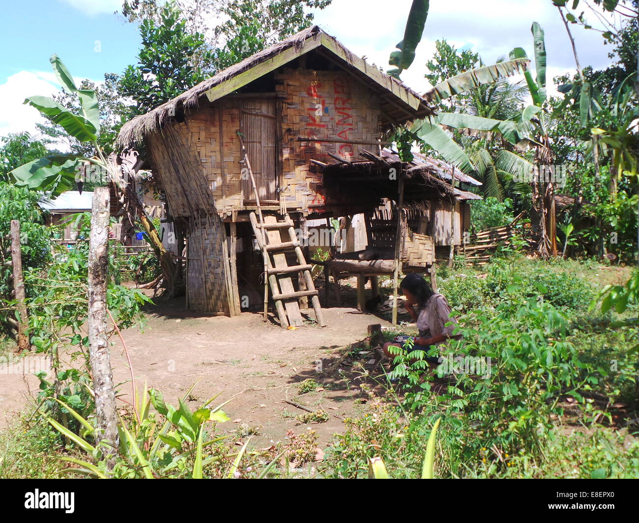 A native house of the Subanen tribe in Dumingag, Zamboanga del Sur. Subanen is one of the endangered tribes in Mindanao. Dumingag town in Zamboanga del Sur province in the island of Mindanao is adhering in preserving the cultures and traditions of their town, as a matter of fact during town fiestas, pop dance are prohibited and traditional songs and dances are promoted to alleviate their cultural pride. © Sherbien Dacalanio/Pacific Press/Alamy Live News Stock Photo
