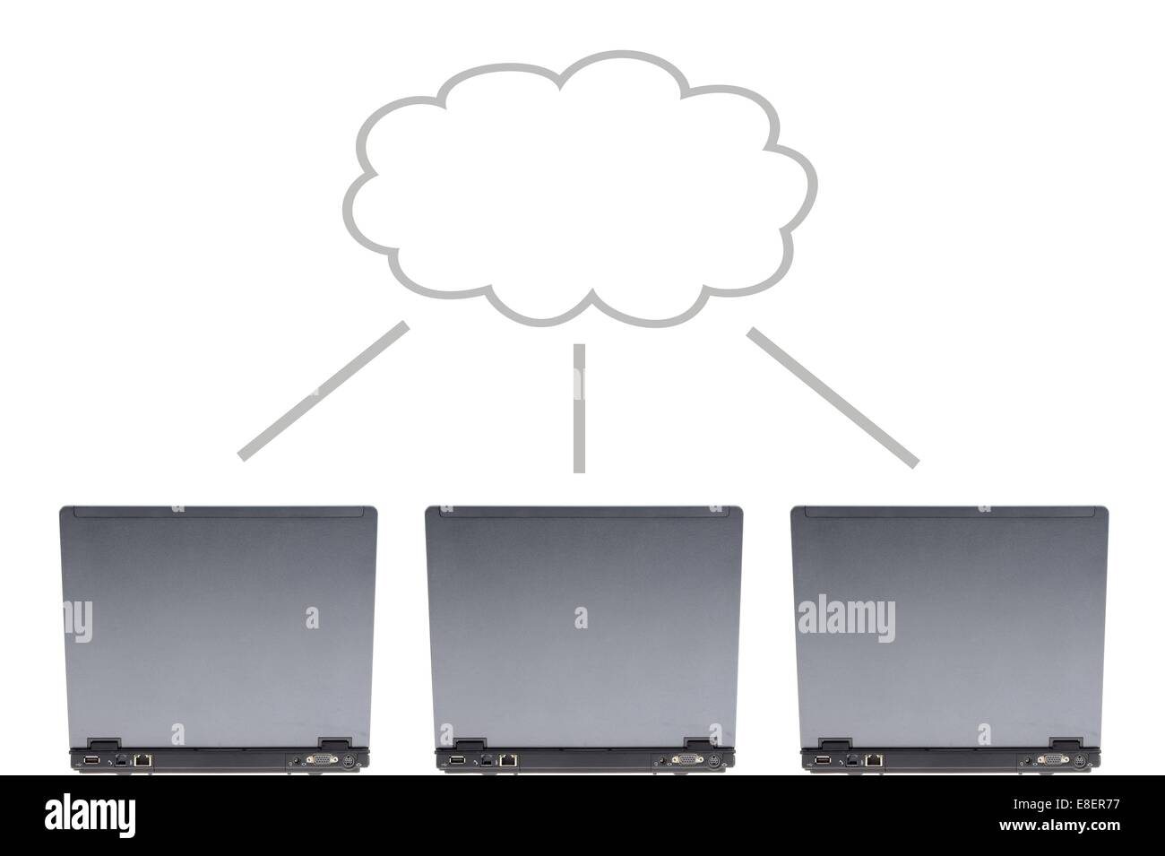 A conceptual image of computer cloud storage Stock Photo - Alamy