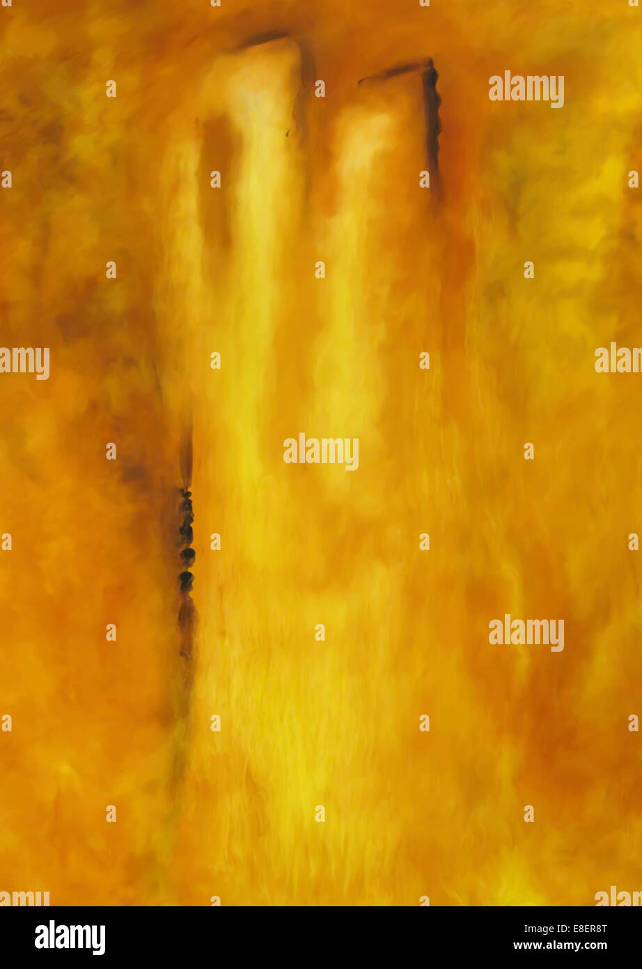 Yellow rectangles abstract. Abstract organic yellow painting background ...