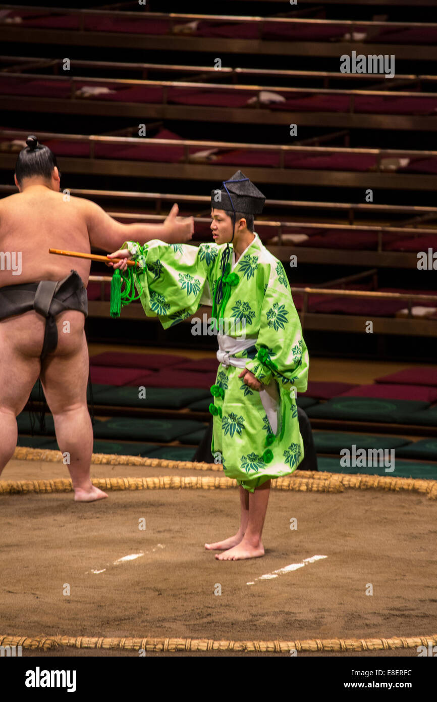 Grand Sumo Tournament, Tokyo, Japan Stock Photo Alamy