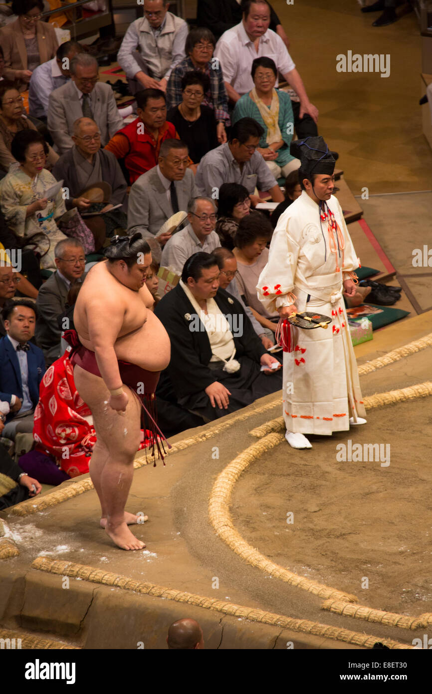 Grand Sumo Tournament, Tokyo, Japan Stock Photo Alamy