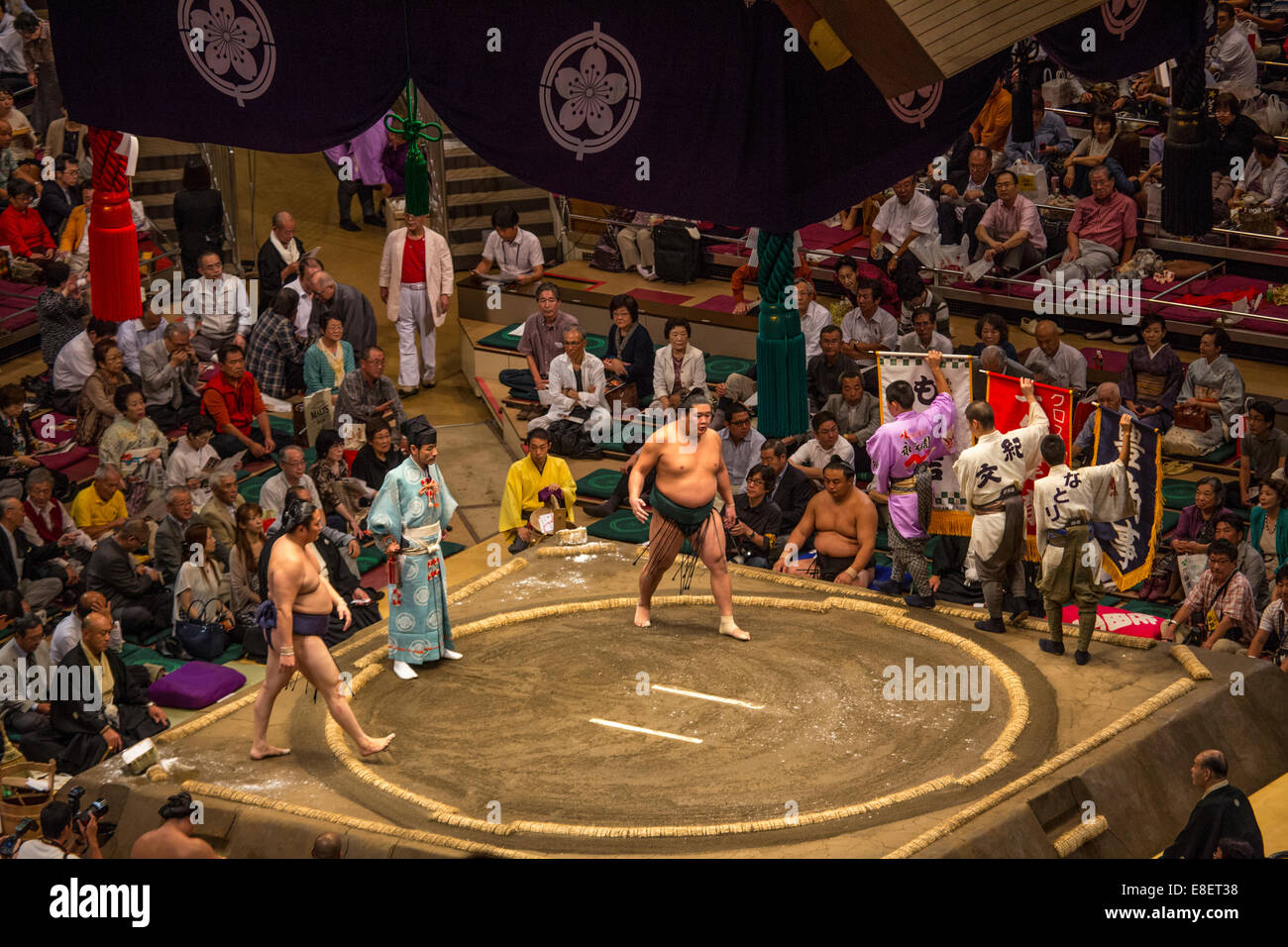 Grand Sumo Tournament, Tokyo, Japan Stock Photo Alamy