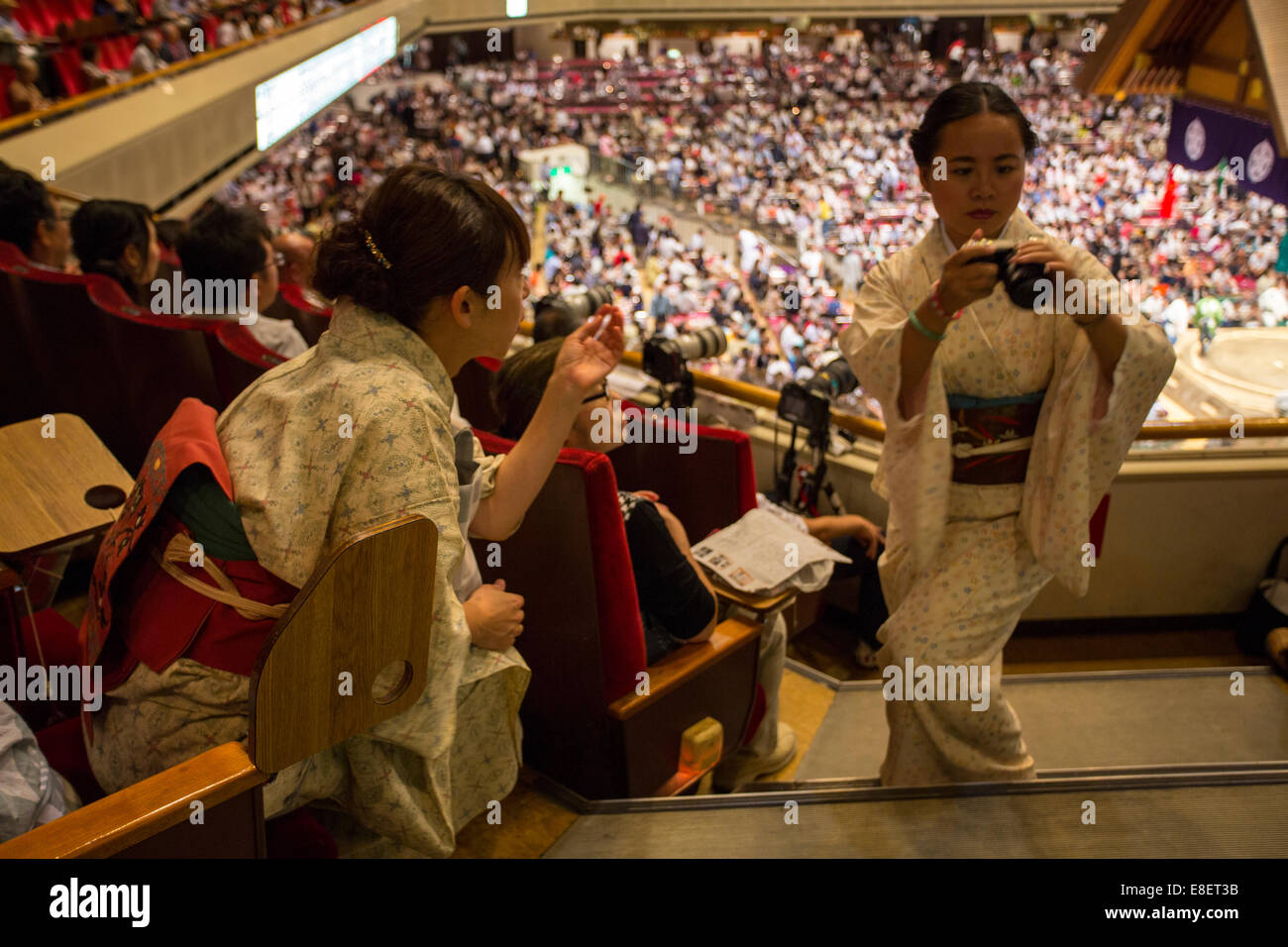 Grand Sumo Tournament, Tokyo, Japan Stock Photo Alamy