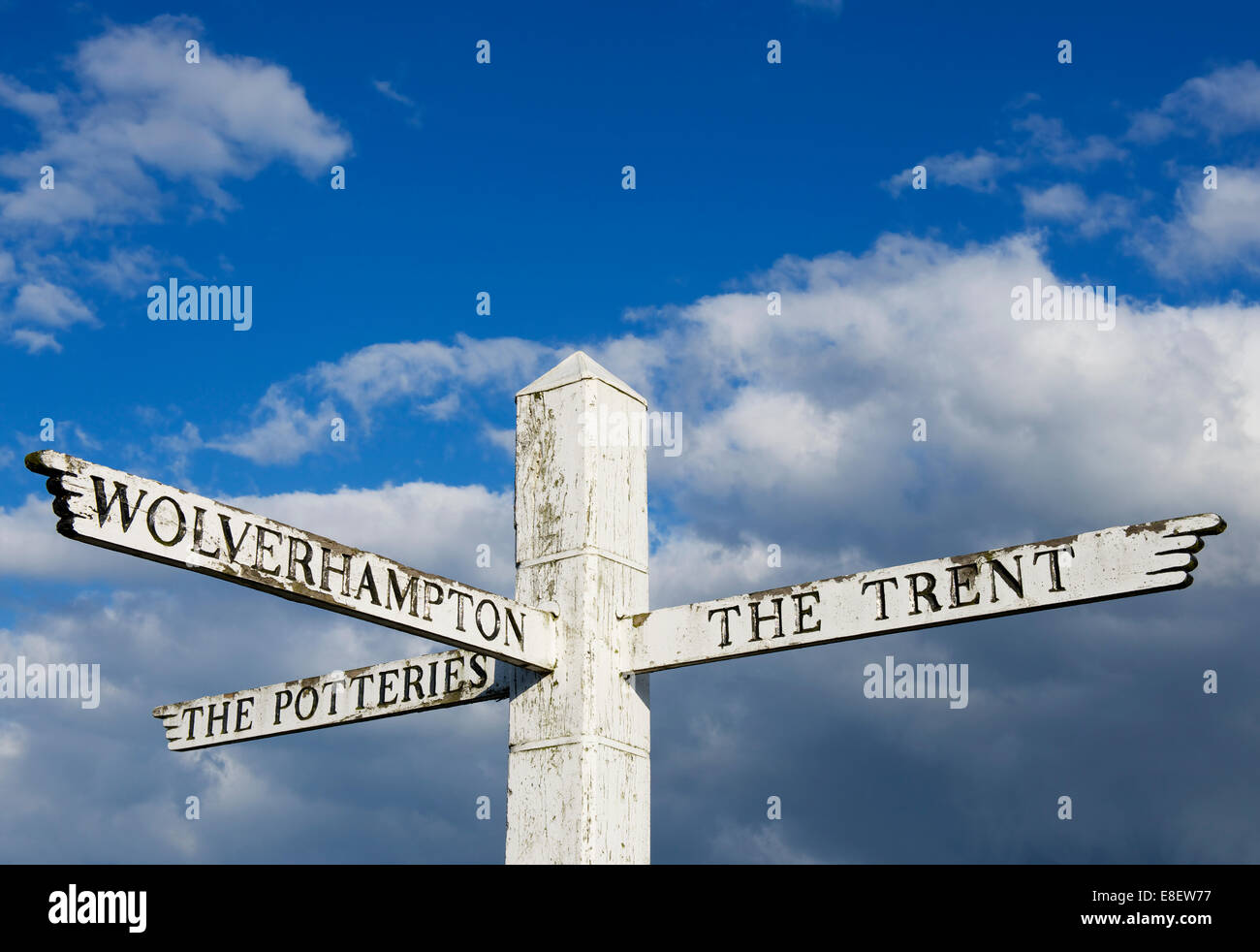 Direction sign at Great Haywood, the junction of two canals the Trent