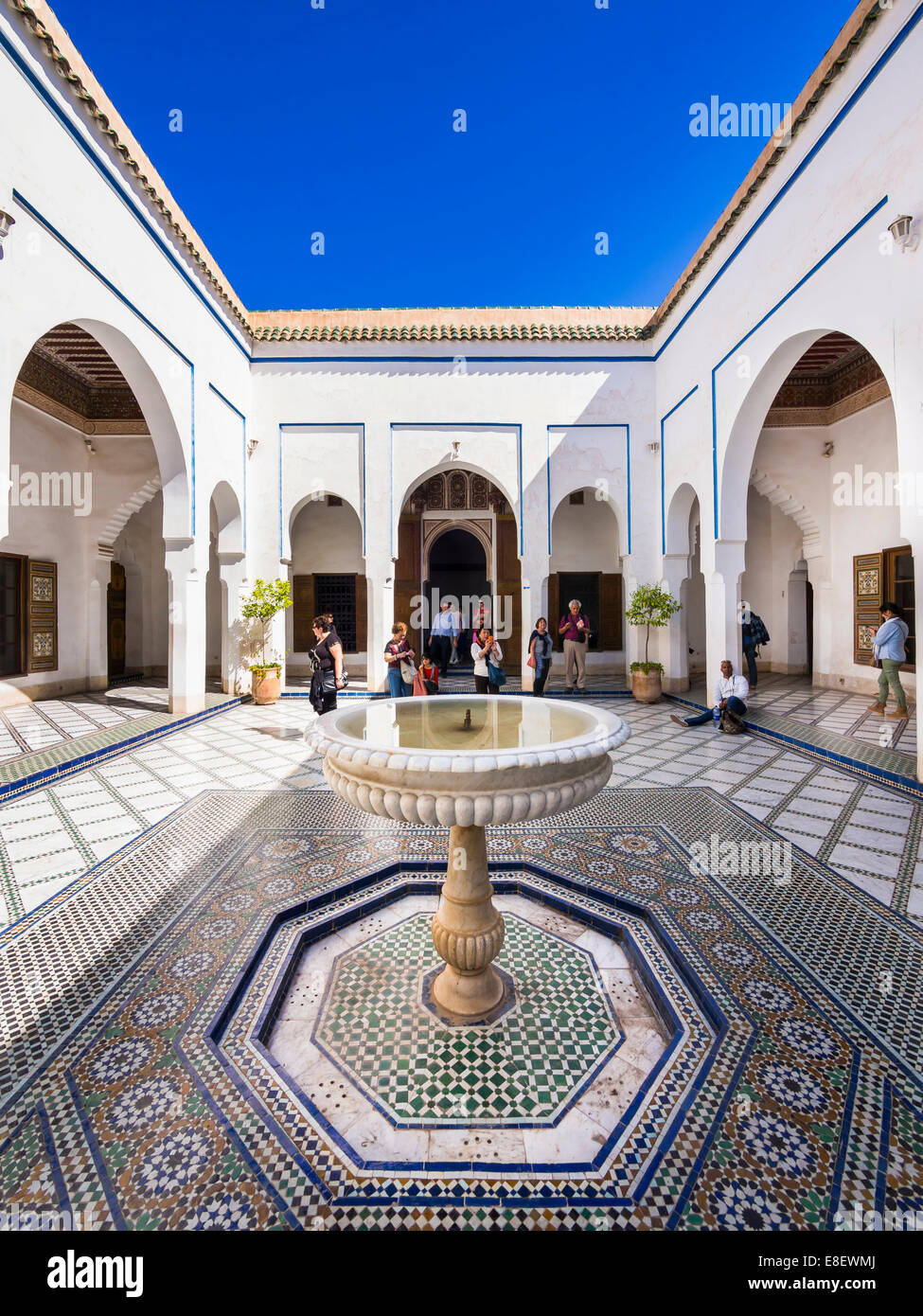 Bahia Palace Palais Bahia Built On Behalf Of The Grand Vizier Si Stock Photo Alamy