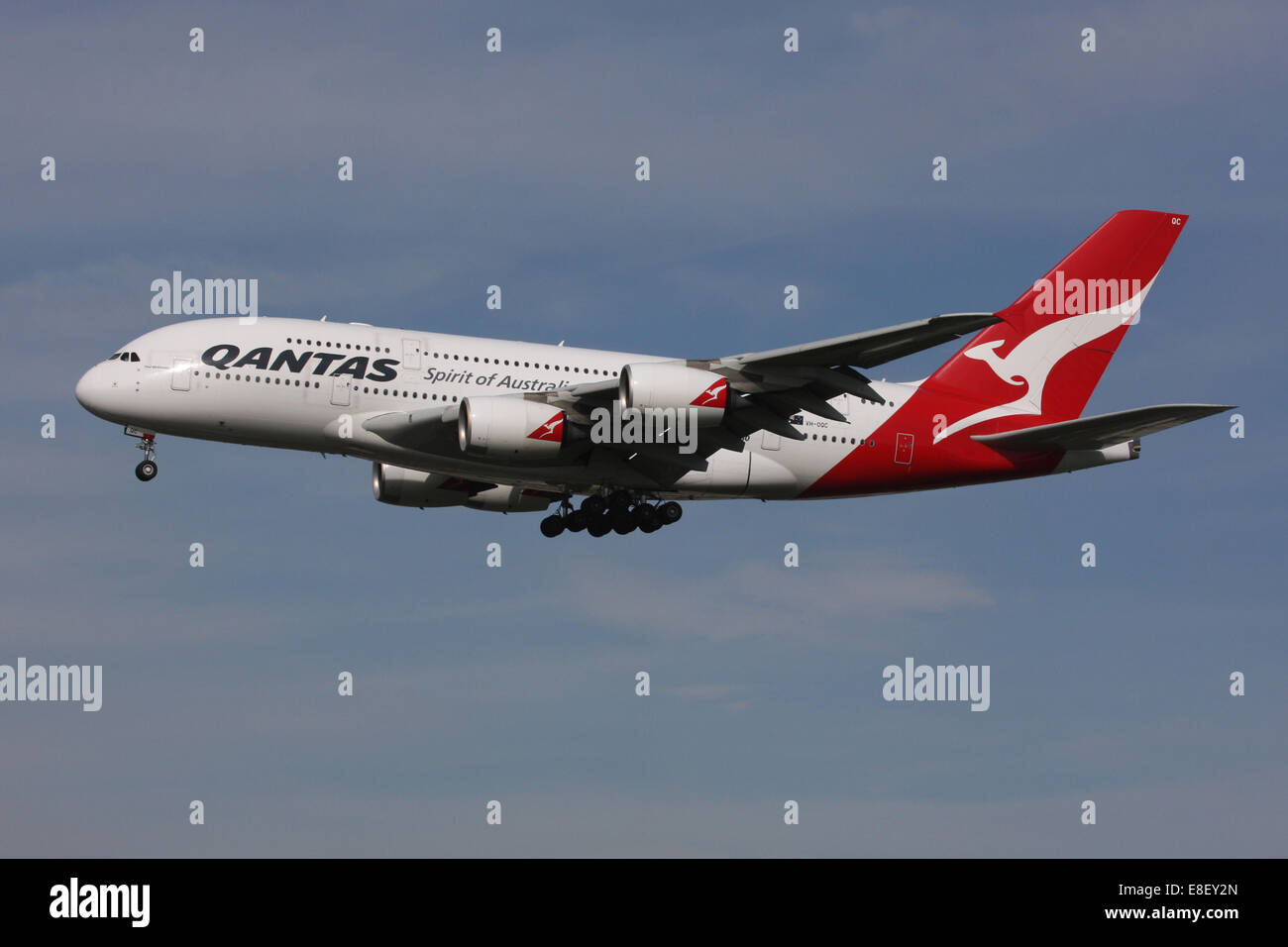 QANTAS AIRBUS A380 Stock Photo