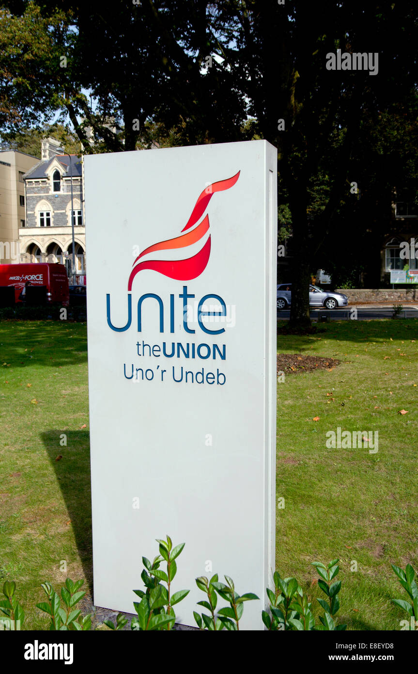 TUC Welsh headquarters and Unite Trade Union building, Cathedral Road, Cardiff, Wales. Stock Photo