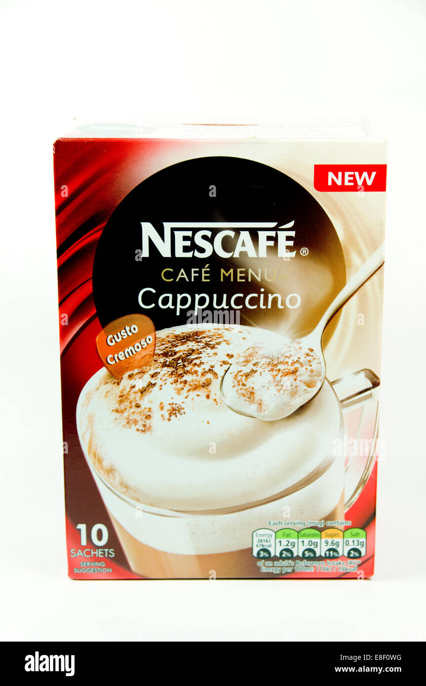 Nescafe Cappuccino coffee Stock Photo
