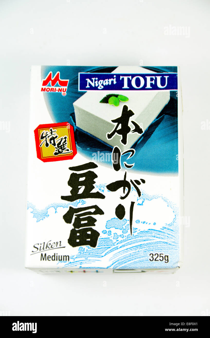 Packet of Tofu Stock Photo
