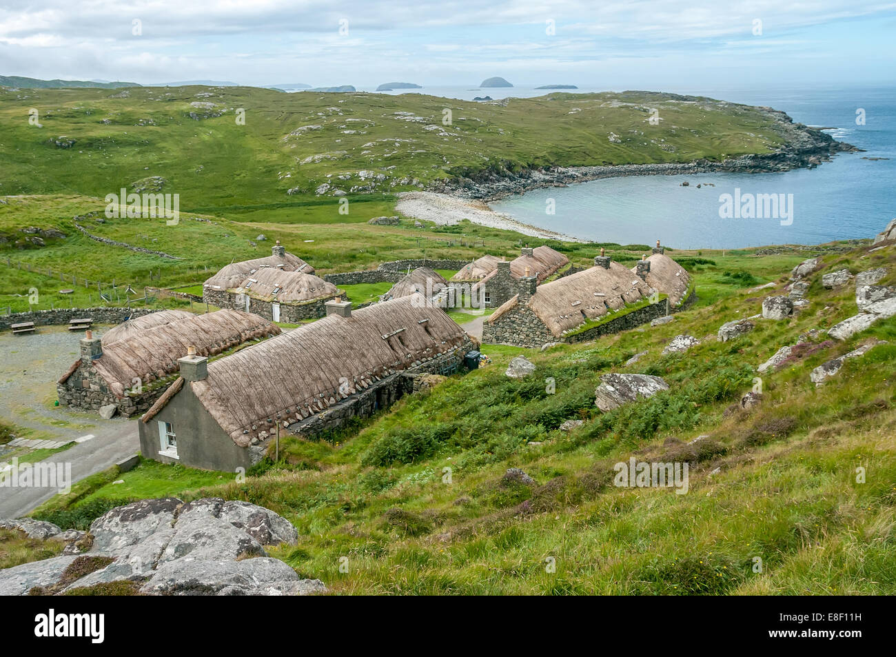 Gearrannan Blackhouse Village Stock Photo