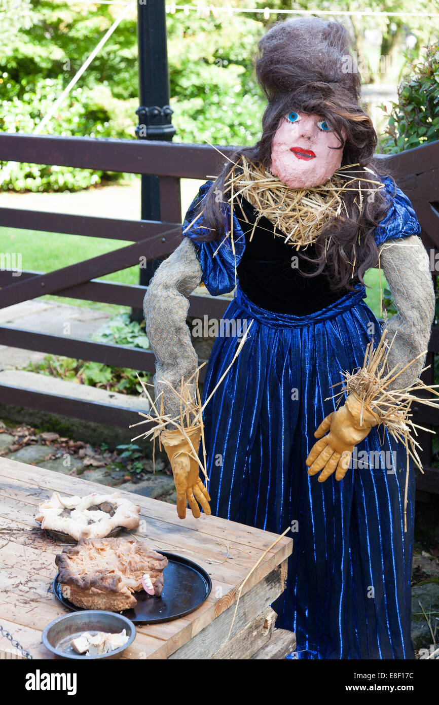 Mrs Lovett scarecrow at the Norland Scarecrow Festival 2014, West Yorkshire Stock Photo