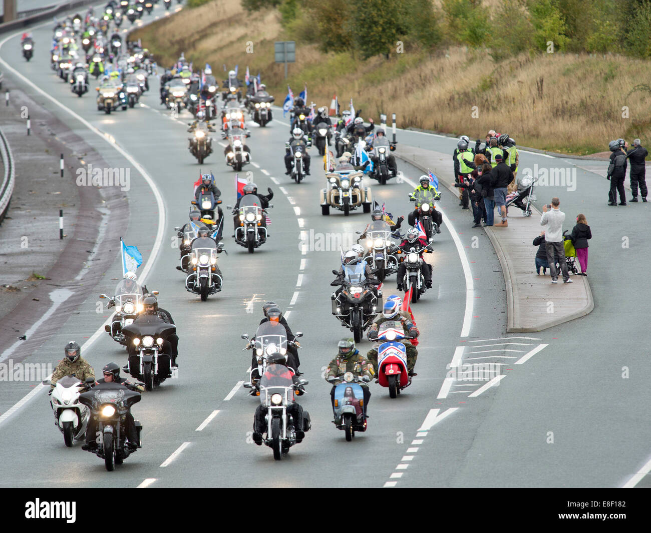 The seventh annual "Ride to The Wall" former and current service men