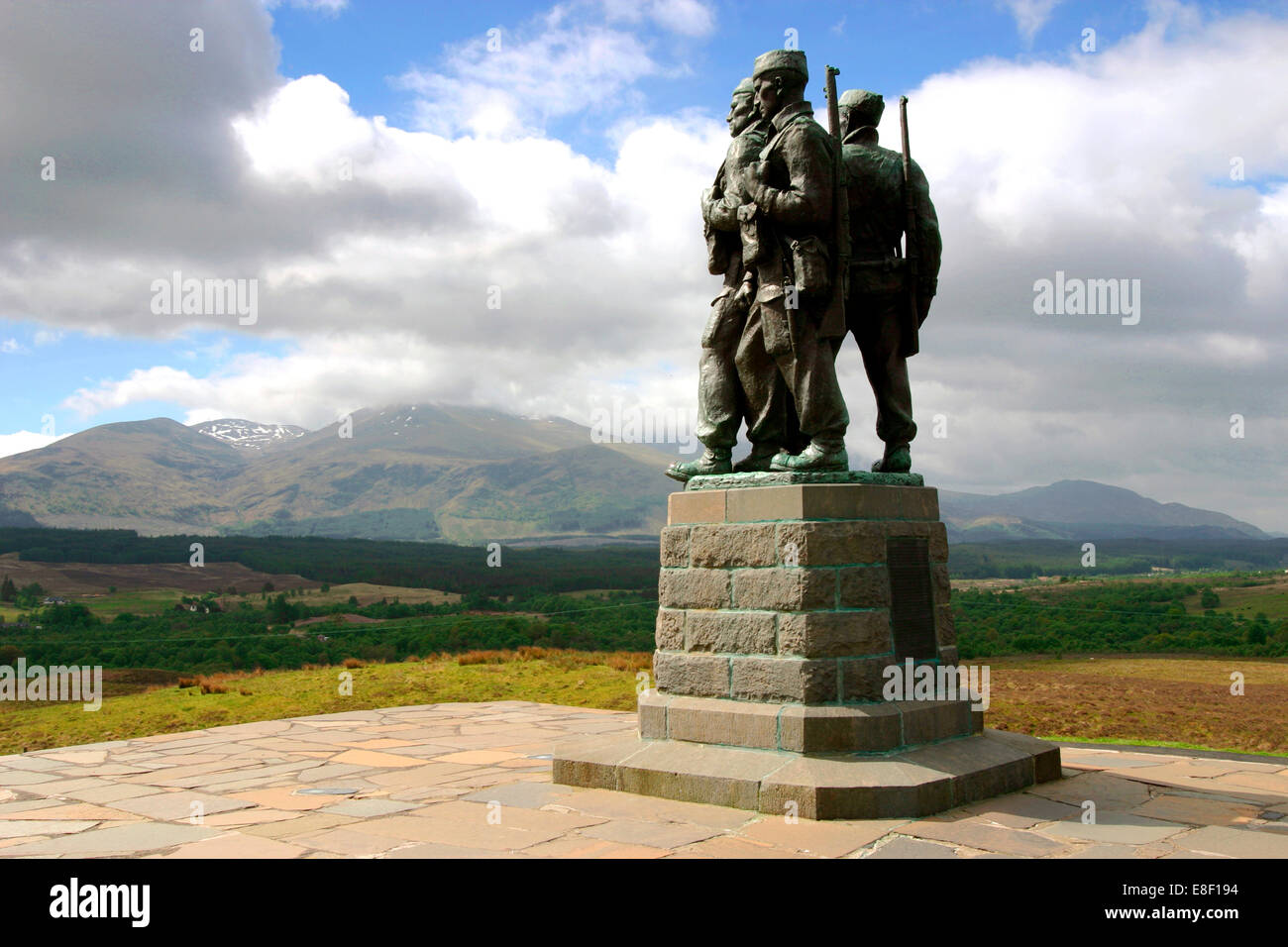 Commando Memorial, Spean Bridge, Highland, Scotland. Stock Photo