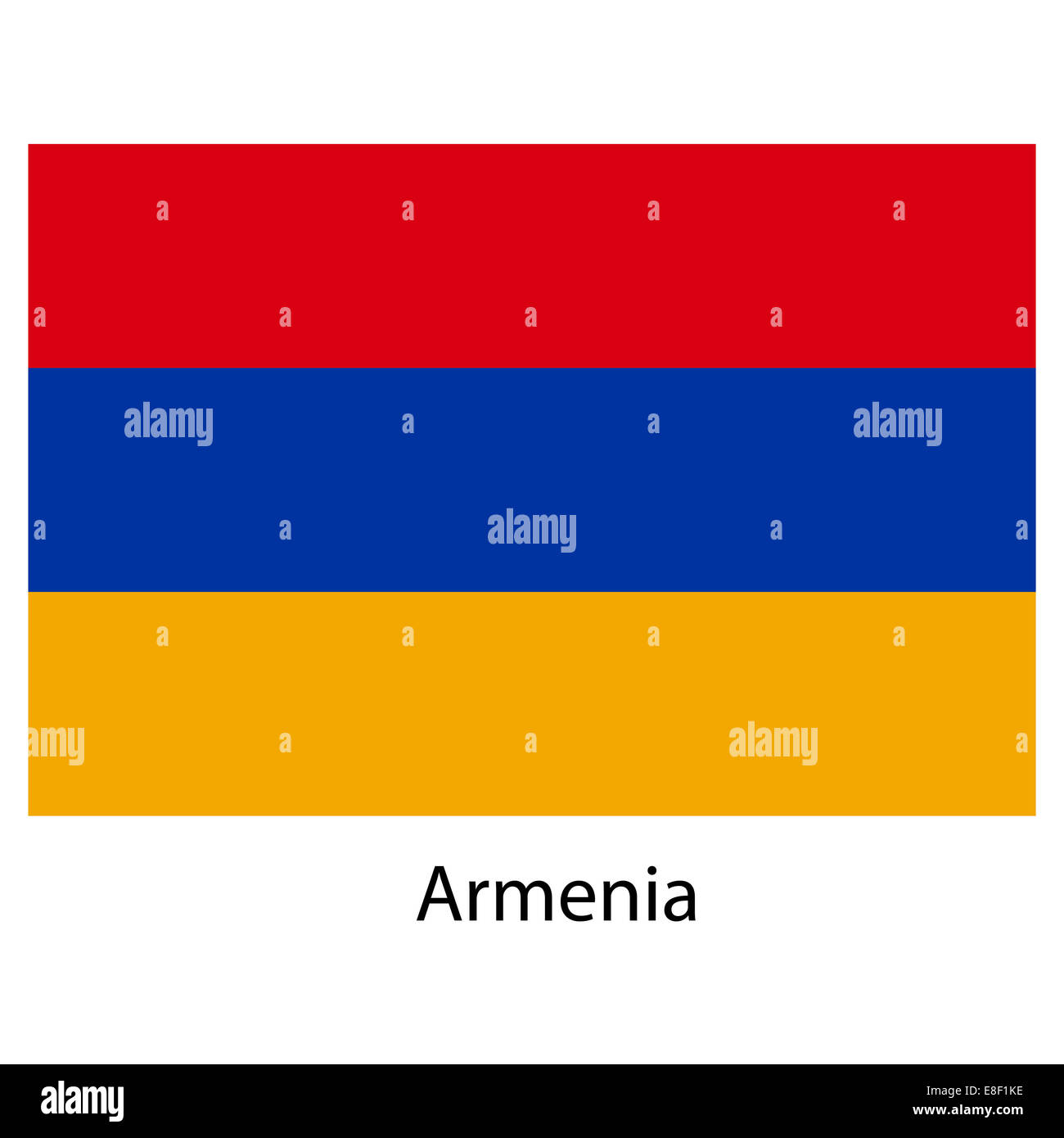Flag of the country armenia. Vector illustration Stock Photo - Alamy