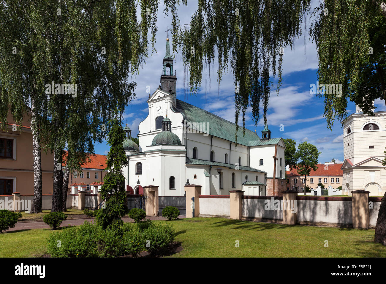 Collegiate basilica in Pultusk from 1449 , Masovia, Poland Stock Photo