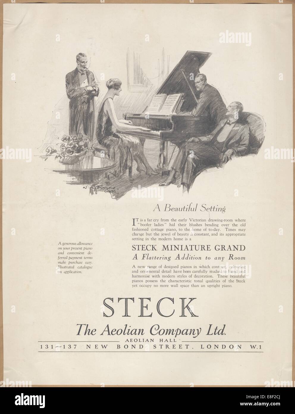 Aeolian Company Pianolas, 1920s. Artist: Wilfred Fryer Stock Photo