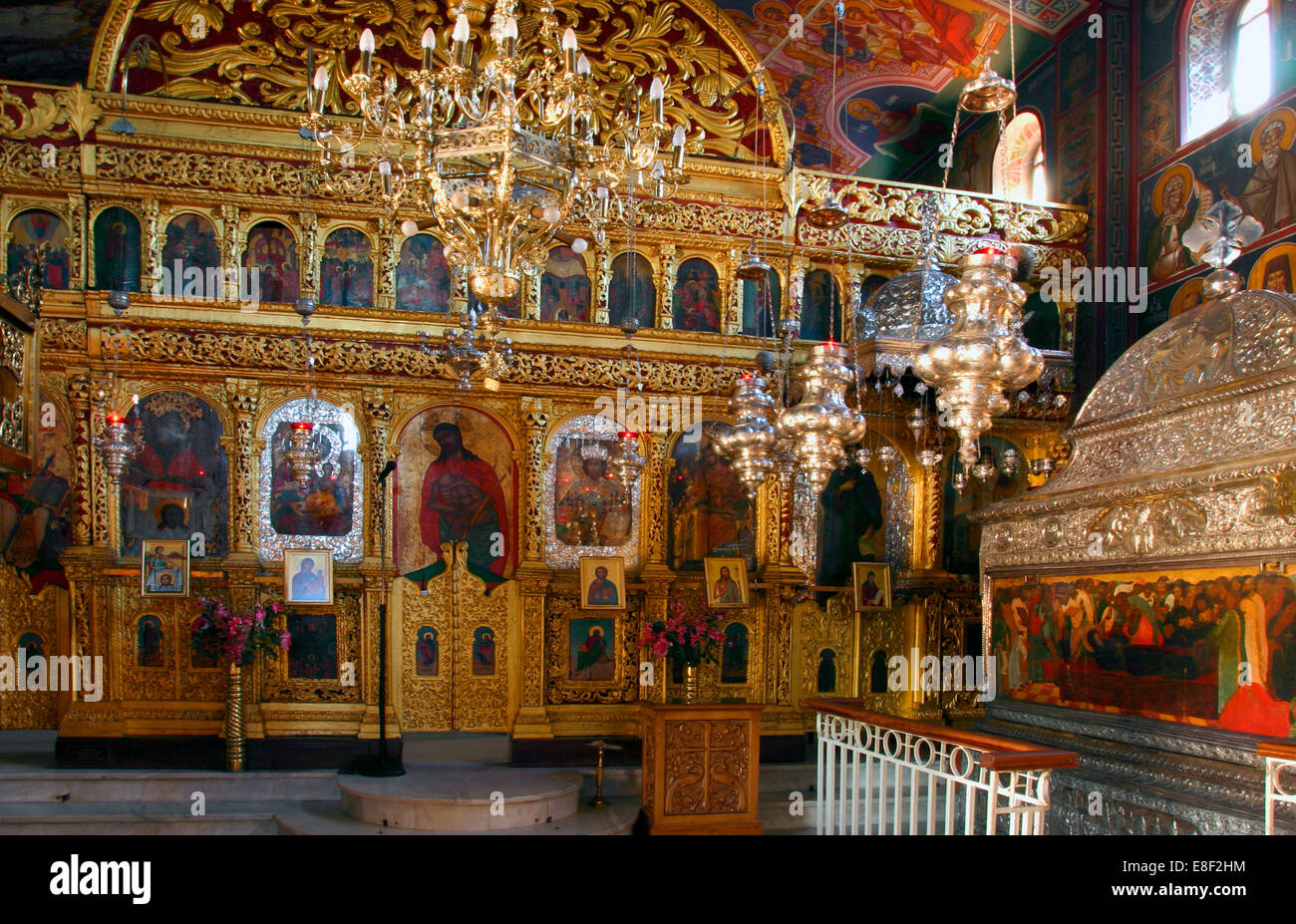 Monastery church of Agios Gerasimos, Kefalonia, Greece Stock Photo - Alamy