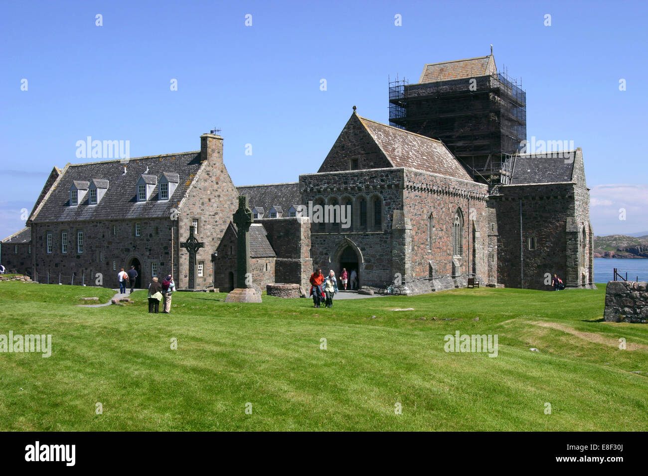 Iona Abbey, Argyll and Bute, Scotland. Stock Photo