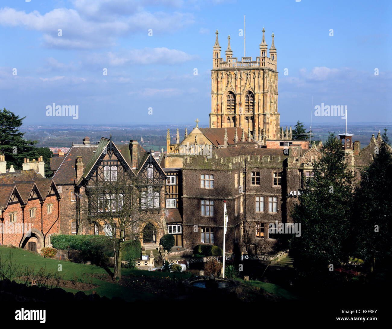 Malvern Priory and Abbey Hotel, Great Malvern, Worcestershire Stock