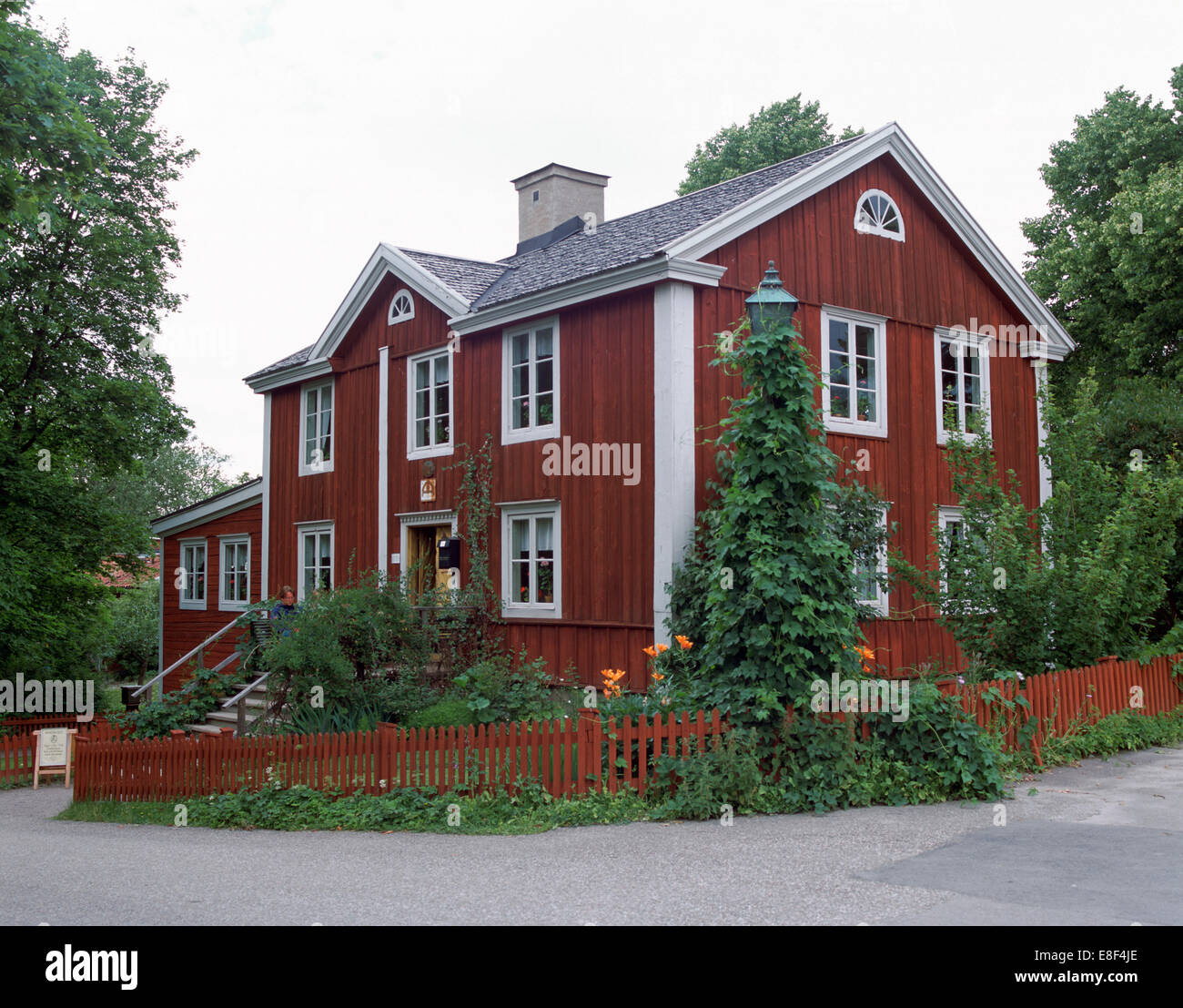 The post office from Smaland, Skansen, Stockholm, Sweden Stock Photo