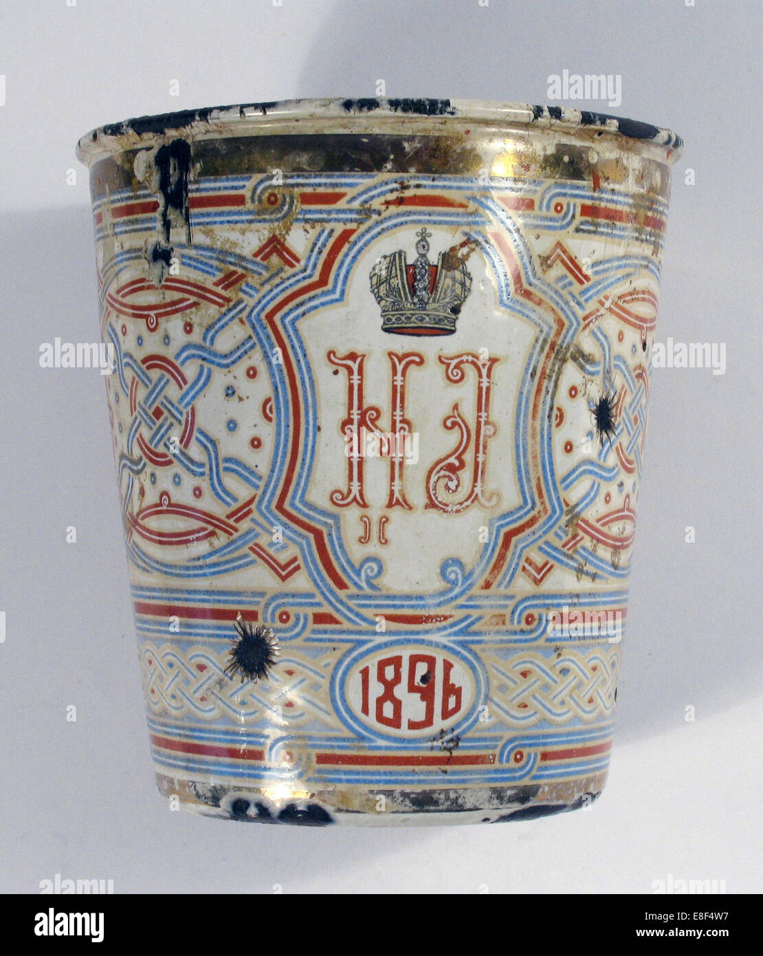 Coronation Cup. Present on the occasion of the Coronation of Nicholas II 1896. Artist: Anonymous master Stock Photo