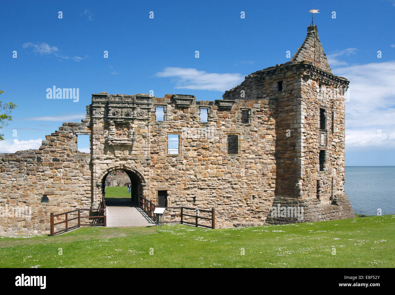 St Andrews Castle, Fife, Scotland, 2009. Stock Photo