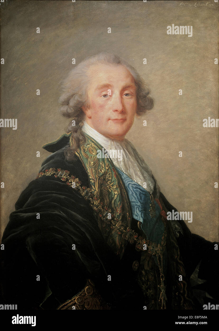 Alexandre Charles Emmanuel de Crussol-Florensac (1747–1815). Artist: Vigée-Lebrun, Marie Louise Elisabeth (1755-1842) Stock Photo