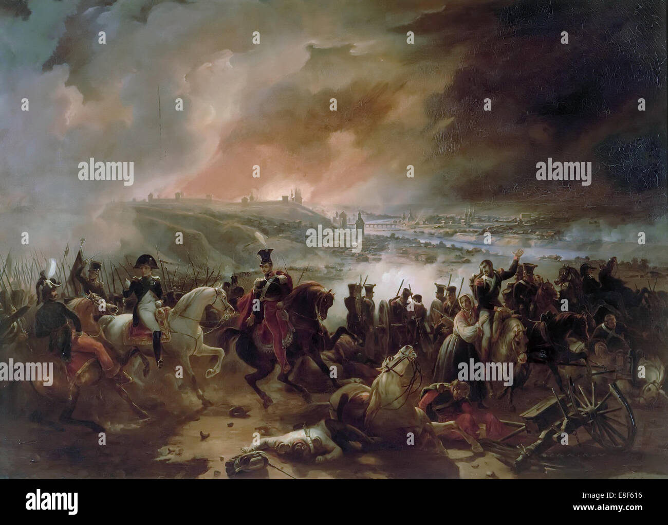 The Battle of Smolensk. Artist Langlois, JeanCharles (17891870 Stock