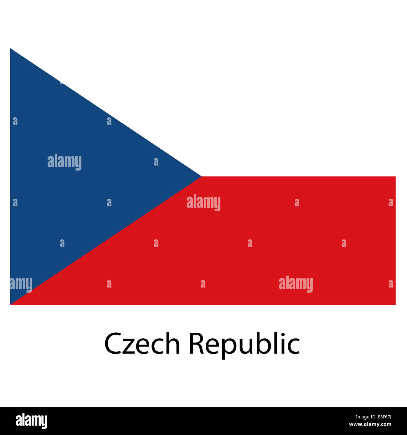 Flag of the country czech republic. Vector illustration Stock Photo - Alamy