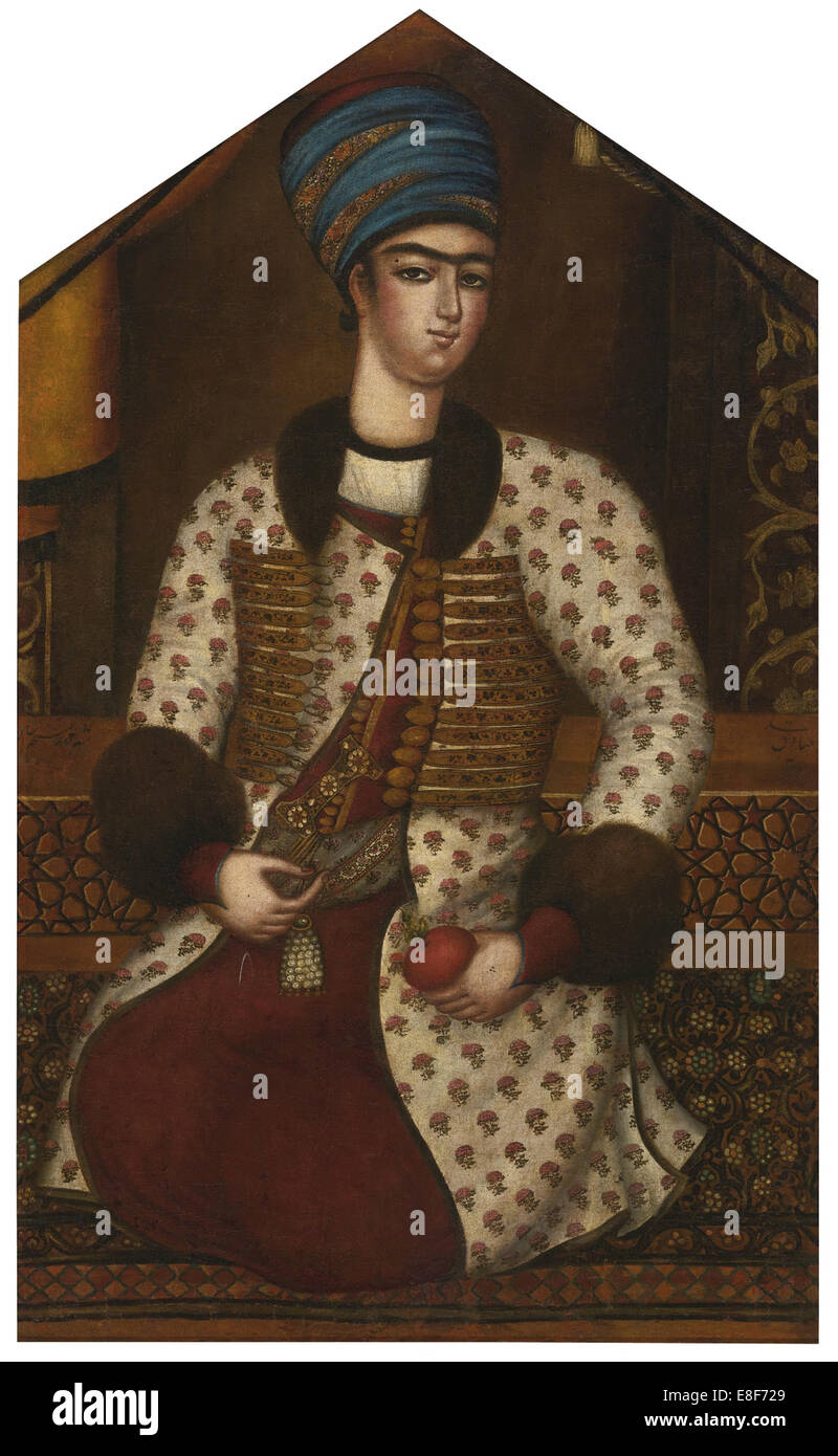 Portrait of Rustam Khan Zand. Artist: Sadiq, Muhammad (c. 1750-1800) Stock Photo