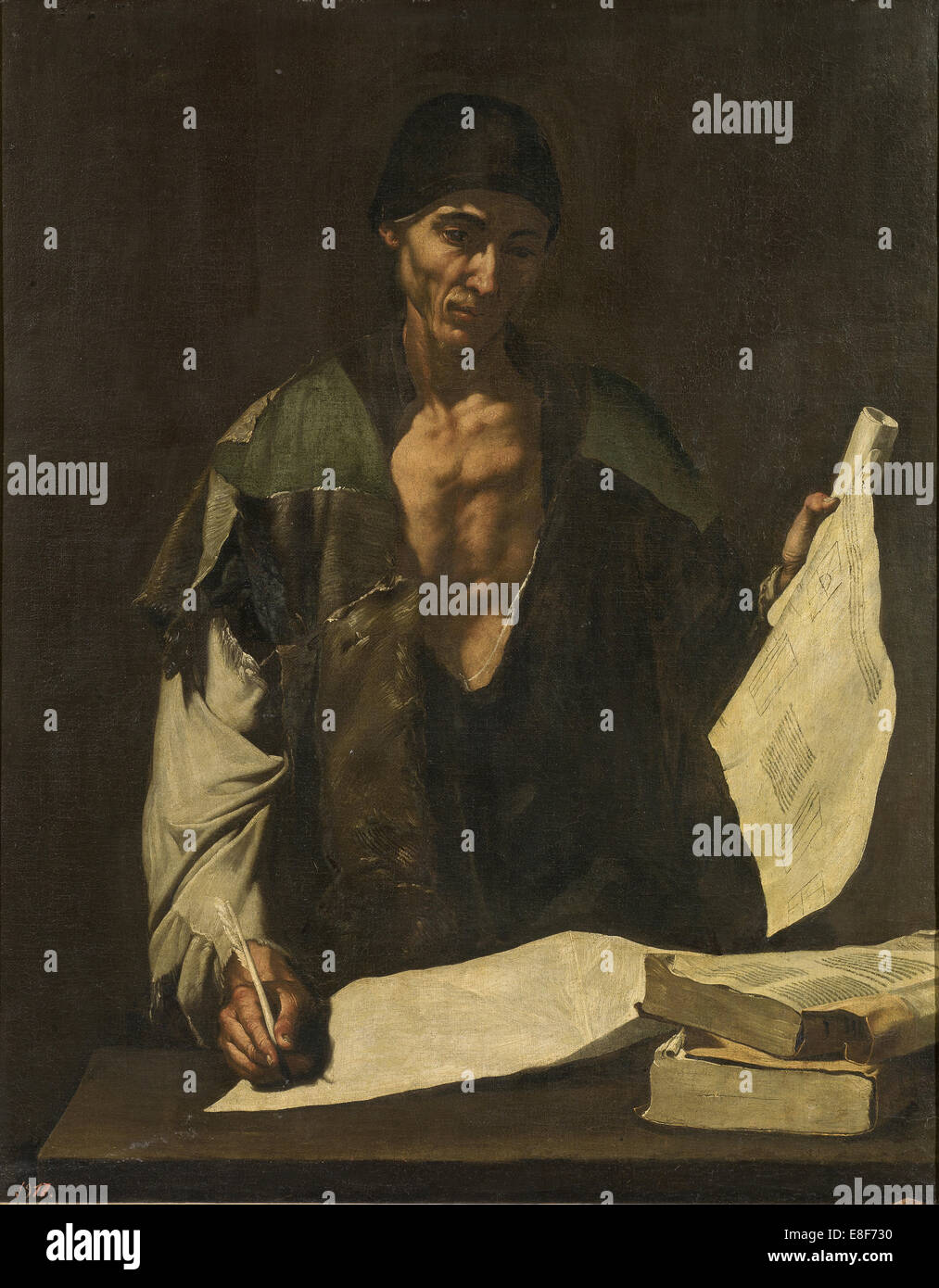Archimedes. Artist: Ribera, José, de (1591-1652) Stock Photo
