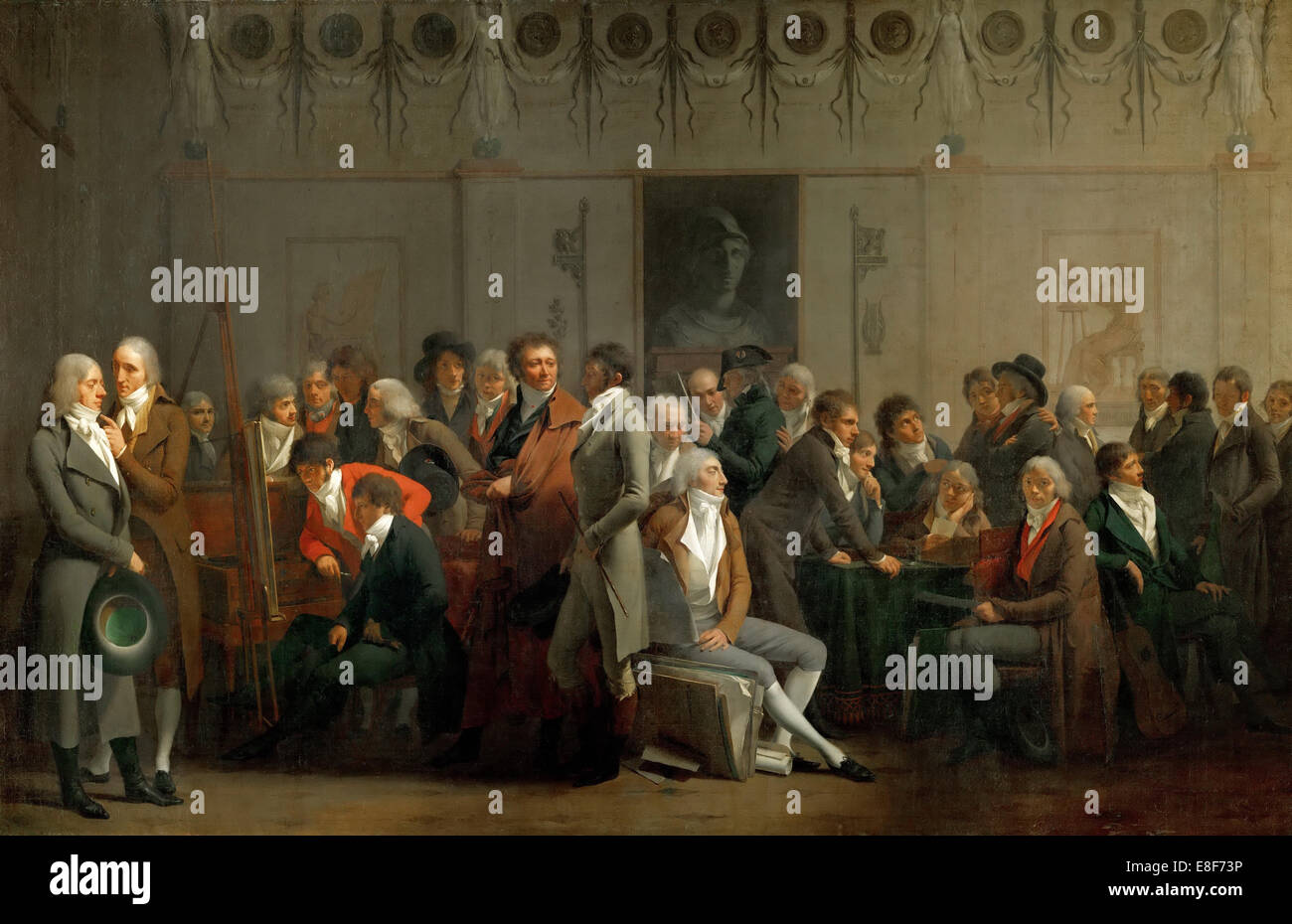 Meeting of Artists in the Atelier of Isabey. Artist: Boilly, Louis-Léopold (1761-1845) Stock Photo
