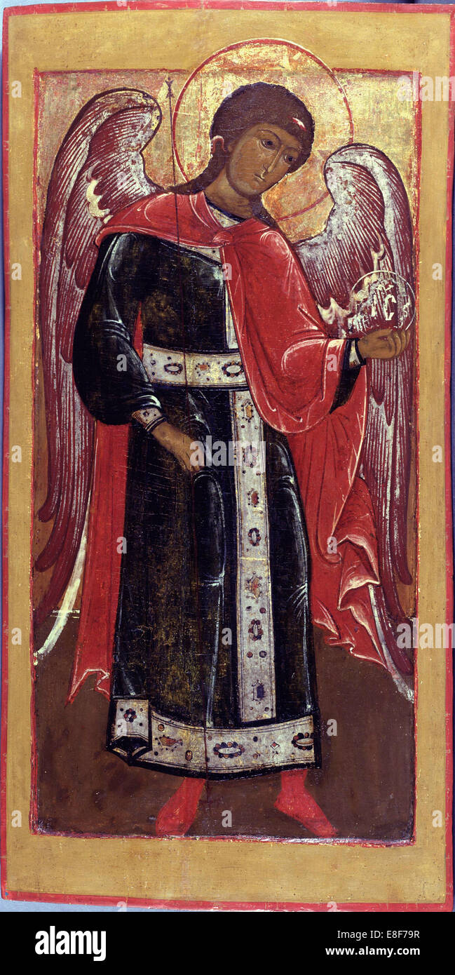 Saint Michael the Archangel. Artist: Russian icon Stock Photo
