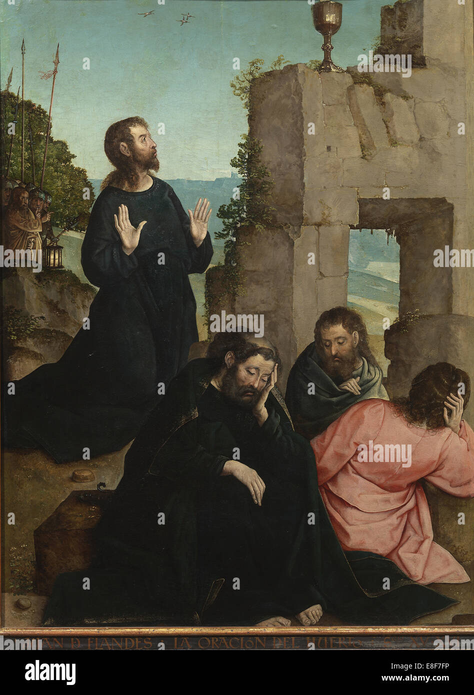 The Agony in the Garden. Artist: Juan de Flandes (ca. 1465-1519) Stock Photo